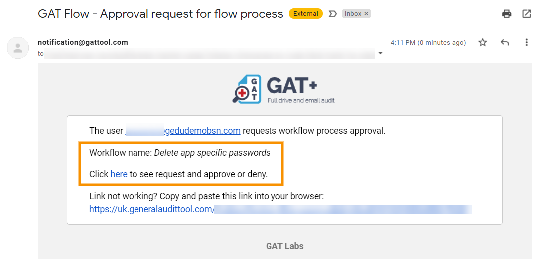 GAT Flow | Delete app-specific passwords 5